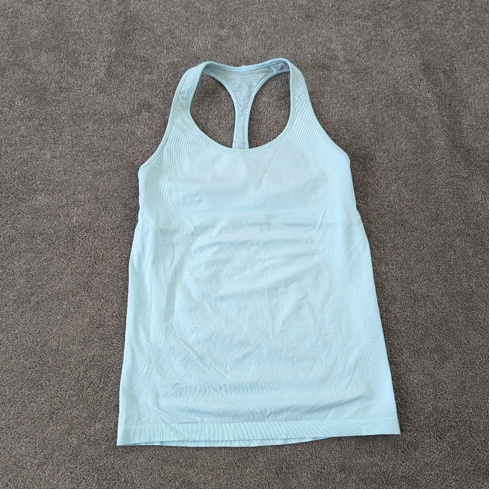 Lululemon Women's Athletic Tank Top Mint Green Activewear Size Medium